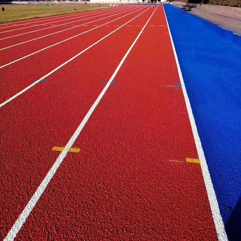 Özellikle yarışmalar için yarı-prefabriced spor yüzey katmanı